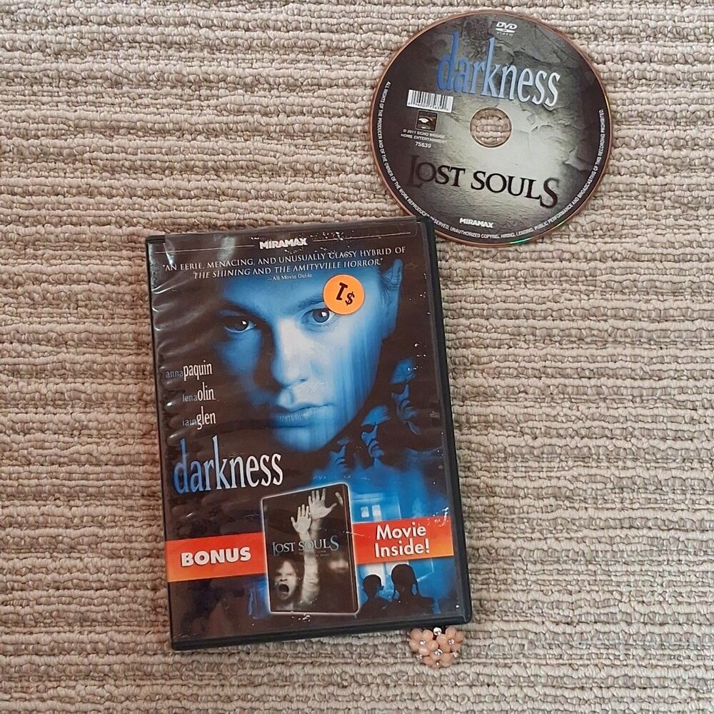 darkness + lost souls dvd 2 movie pack paquin olin glen miramax horror film 2002